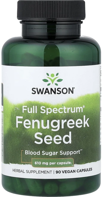 건강챙기세요 Swanson Full Spectrum® 호로파씨 베지 캡슐 90정(캡슐 1정당 610mg) 백살까지오래오래, SwansonFullSpectrum호로파씨베지캡슐90정, 1개 - 쿠팡