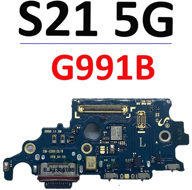 삼성 갤럭시 S21 플러스 울트라 5G G998U G996B USB 포트 독 충전 케이블 용 고속 보드, 07 G991B-Dock