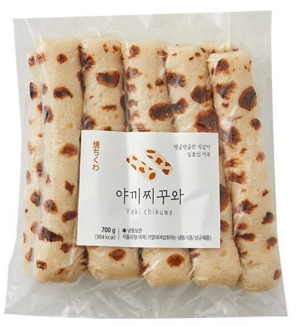 야끼찌꾸와 700g(70g 10ea) x 4팩 BOX [원통형 어묵 기분], 4개, 700g