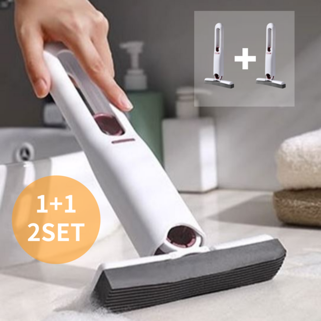 이츠오 미니 다용도 밀대 스쿼지 간단한 물기 얼룩제거, 2세트