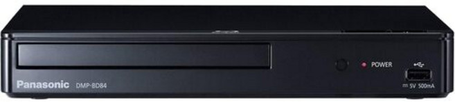 Panasonic 블루레이 플레이어 DMP-BD84P-K 블랙 풀 HD 화질 & Hi-Res Dolby Digital 사운드