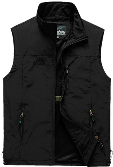 GSTUFF 남성 캠핑 등산 낚시 빅포켓 작업복 조끼