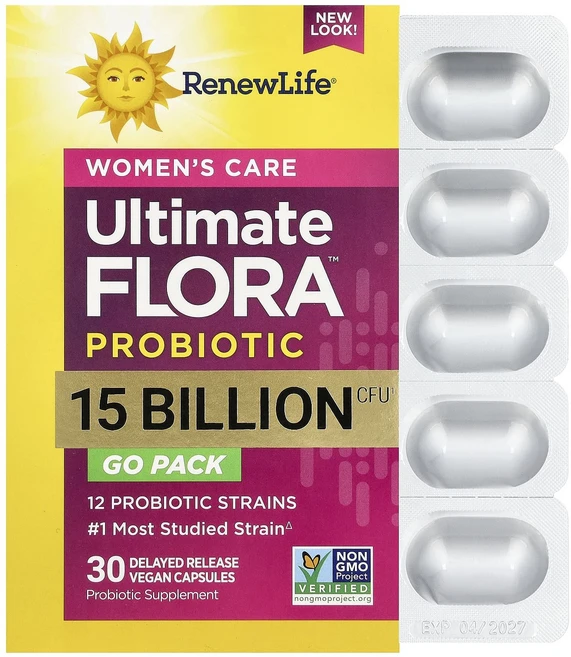 단백질 비타민 철분 마그내슘 칼슘 Renew Life 여성용 케어 프로바이오틱 150억CFU 베지 캡슐 30정 고루고루섭취해주세요, RenewLife여성용케어프로바이오틱150억CFU베지캡, 1개 - 쿠팡