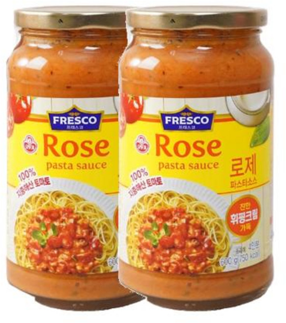 오뚜기 프레스코 파스타소스 로제 600g 2개, 6세트