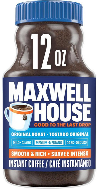 Maxwell House 맥스웰하우스 오리지날 미디엄 로스트 인스턴트 커피, 340g, 1개