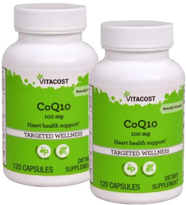 비타코스트 코엔자임 큐텐 코큐텐 100mg 캡슐 Vitacost CoQ10, 120정, 2개 - 쿠팡