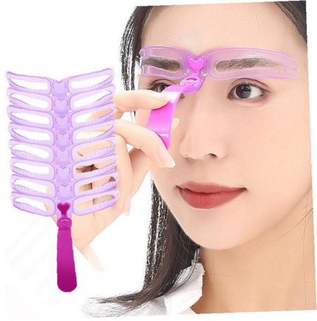 눈썹 모양 그리기 도구 템플릿 가이드 스텐실 정리 손질 화장 메이크업 뷰티 도구, 1개, 상세페이지 참조