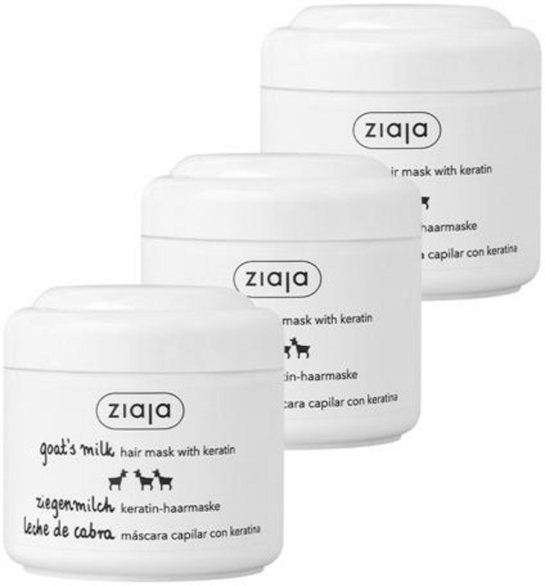 지아자 산양유 단백질 극손상 클리닉 트리트먼트 헤어팩, 3개, 200ml