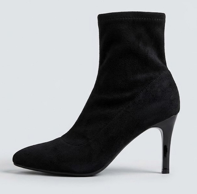 타니즈 르베 여성 스웨이드 스틸레토 힐 앵클부츠 (5 7 9cm)