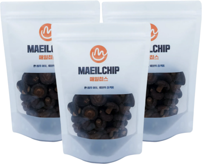 매일칩스 동결건조 표고버섯칩, 3개, 120g
