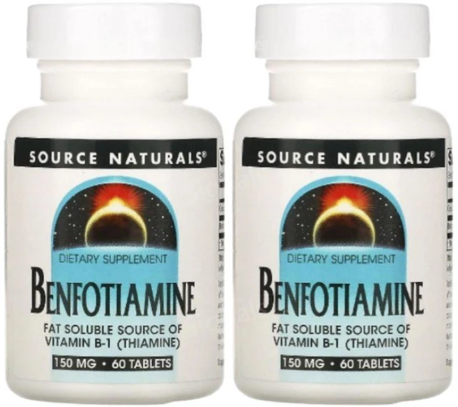 소스내추럴스 벤포티아민 150mg 60정 x 2통, 2개 - 쿠팡