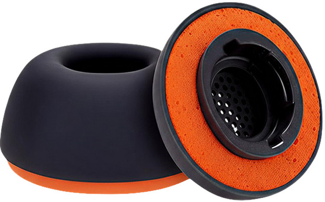 더조은셀러 2P 듀얼쿠션 실리콘 메모리폼 이어팁 S M L 소 중 대 갤럭시 버즈4프로 버즈3프로 호환, 블랙, 1세트, 갤럭시버즈4프로/3프로