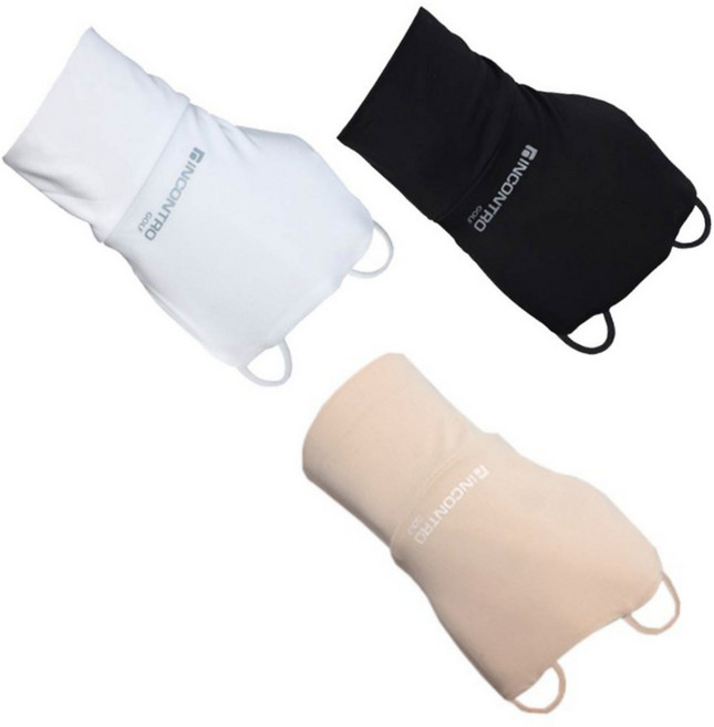 인콘트로 자외선차단 골프 손등토시 오른손착용, 3색 세트, 3개