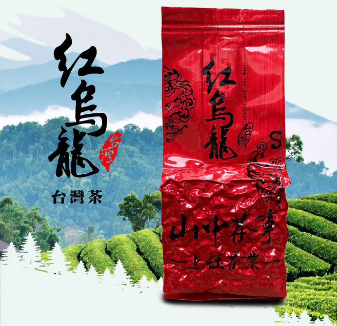 山中茶事 紅烏龍 台灣高山手採蜜香氣味茶葉, 2兩*2包(150克)