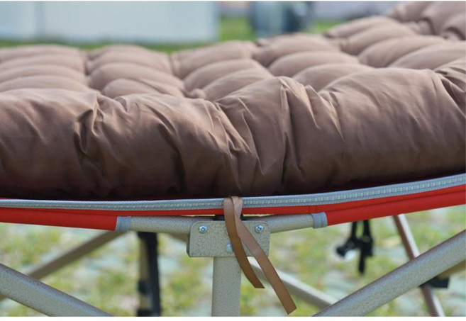 야전침대 전용 쿠션 매트 차박용품 앉을수있는 아동용 군대침대 편안한 휴식 야외용 가족여행, 그레이