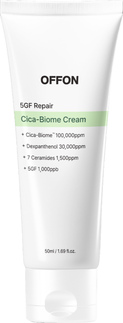 오프온 5EGF 리페어 시카 바이옴 크림, 1개, 50ml