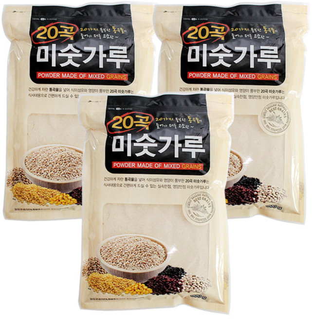 대주식품 20곡 미숫가루, 3개, 800g
