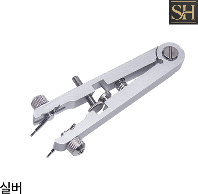 선호그룹 스프링바플라이어 바넷봉 스프링툴바 스프링바툴 손목시계 시계 건전지교체 배터리교체 시계줄 조절 메탈시계줄 줄이기, 실버 (바늘포함), 1개