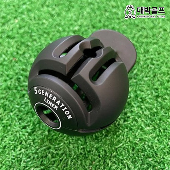 티샷용 5세대 볼라이너(티샷부터 퍼팅그린까지), 블랙, 1개