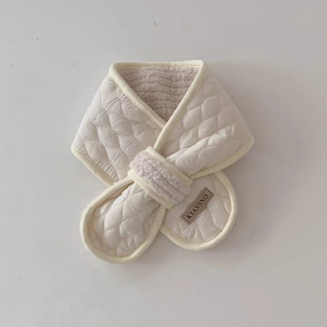 아기 유아 웨이브 퀼팅 누빔 머플러 목도리