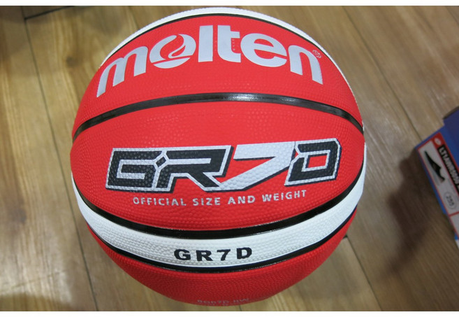Molten GR7D 標準籃球, 紅白BGR7D-RW, 1個