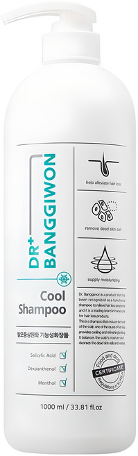 닥터방기원 쿨 탈모 샴푸, 1L, 1개