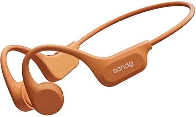 세나 Sanag B60S PRO MAX 64GB 골전도 IPX8방수 블루투스 5.3 수영 이어폰, 오렌지, Or