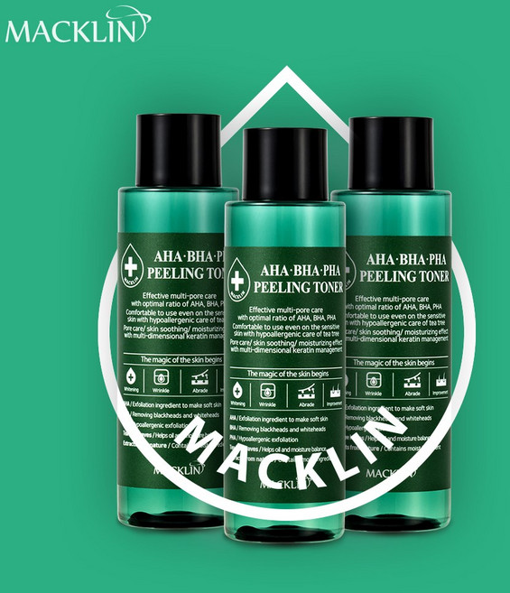 [맥클린] 아하바하파하 필링토너 150ml 3개