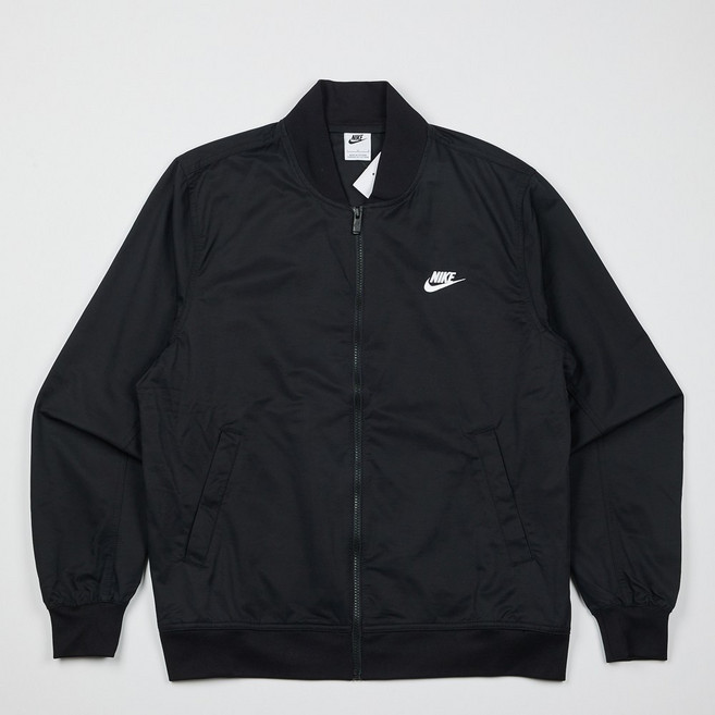 나이키 클럽 우븐 봄버 간절기 자켓 블랙/라이트베이지