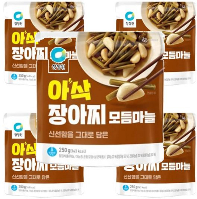 정원 청정원 아삭장아찌 모듬마늘 250g 5개