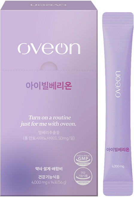 오브온 아이빌베리온 눈건강 피로개선 안토시아닌, 1개, 14회분