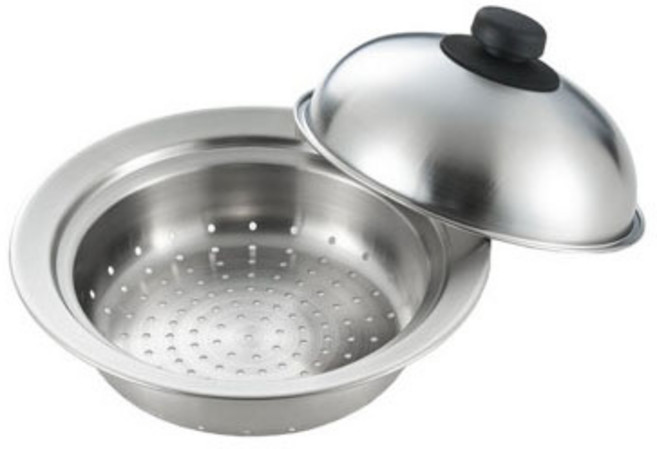 요시카와 스테인리스 스틸 찜기, 20cm, 1개