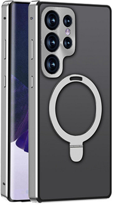 YINUO 겔럭시 S23울트라 양면강화유리 마그네틱 자동흡착 magsafe 케이스 적용