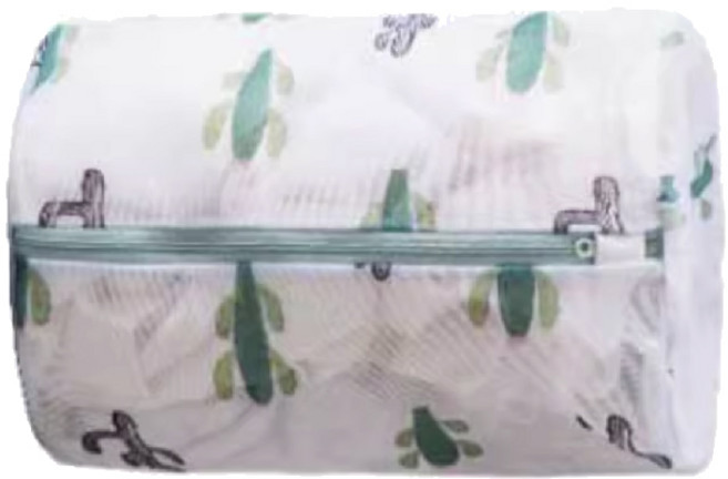 Mommywant 加厚洗衣袋 30x40cm 細網洗衣網 收納袋 曬衣籃, 仙人掌圓柱型, 4個