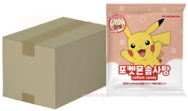 포켓몬 솜사탕9g 한박스 포켓몬스터 슈가롤리, 9g, 72개