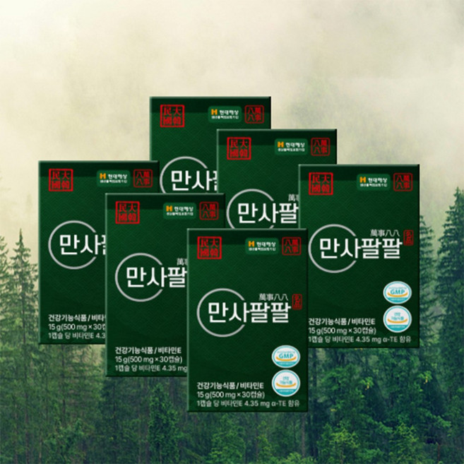만사팔팔 송침유 비타민E 솔잎추출물 혈관청소 항산화 유해산소 제거 6박스 6개월분, 3박스, 30정