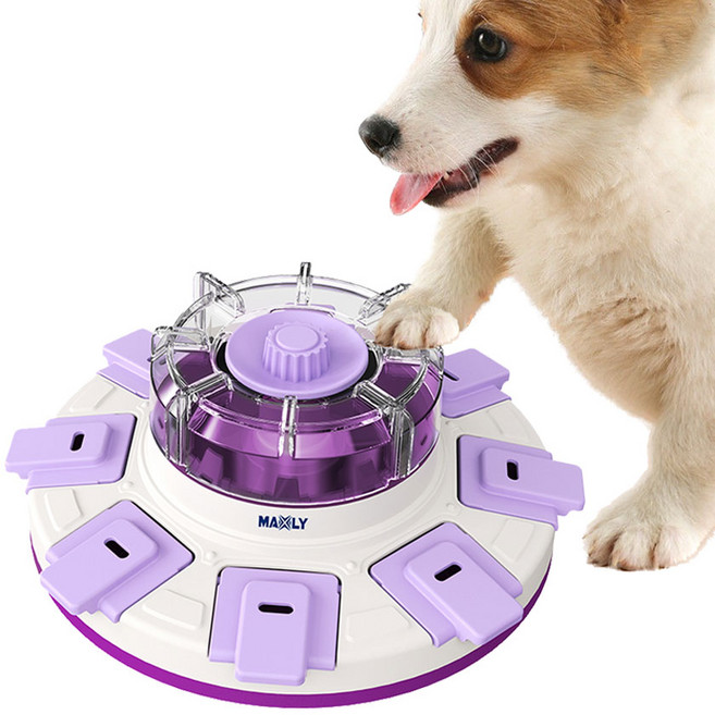 맥슬리 강아지 노즈워크 뱅뱅이 간식퍼즐 애견장난감, 바이올렛, 1개