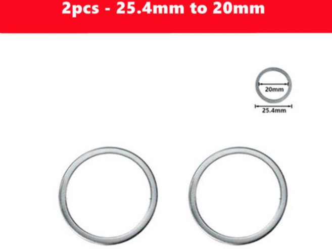 목공 톱날 변환 링 감소 와셔 TCT 커팅 디스크 16mm 20/25mm, 2pcs+25.4mm to 20mm, 2) 2pcs-25.4mm to 20mm