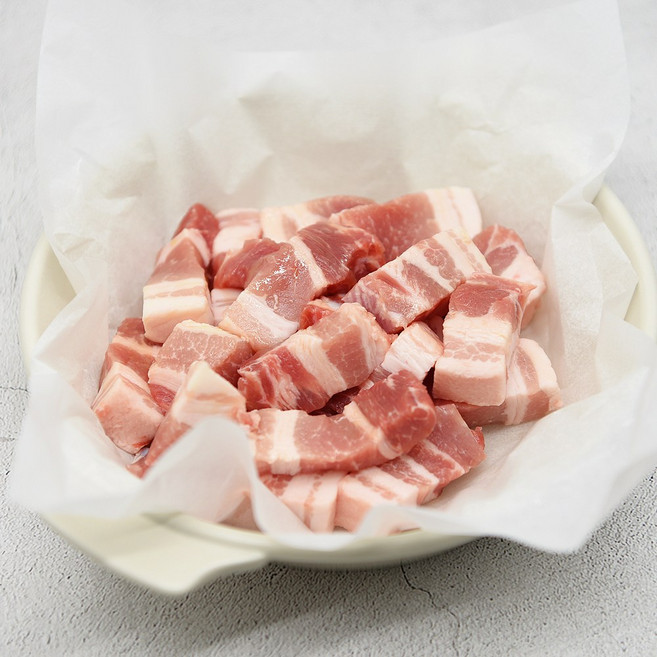 미트아울렛 신선 삼겹살(국거리용) 500g 스페인산, 1개, 1개