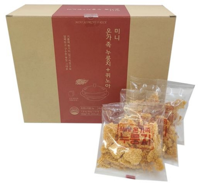 코스트코 온가족 누룽지 + 퀴노아미니 60g x 30개입