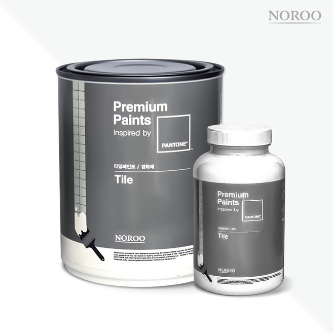 노루페인트 팬톤 욕실/주방/타일 페인트 750ml 세트 유광, 브라이트화이트, 1개