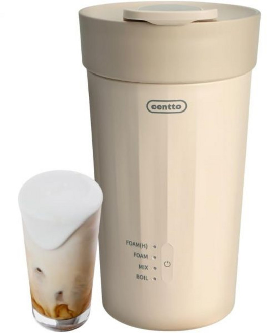 Centto 첸토 일본 올인원 가정용 밀크포머 우유 거품기 전자동 홈카페 바리스타 저소음, Centto 첸토 일본 올인원 가정용 밀크포머 우유 거