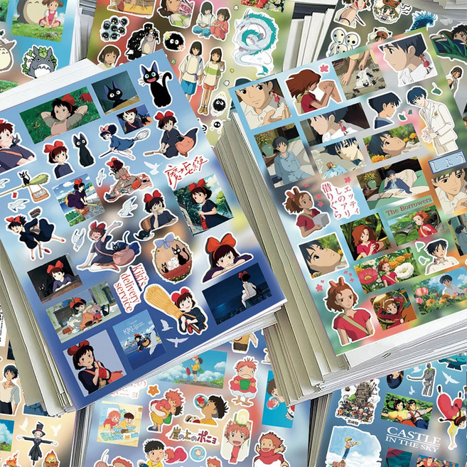 로테오 일본 애니 다꾸 스티커, 1세트, 지브리