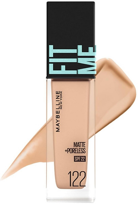 MAYBELLINE FIT ME 메이블린 핏미 파운데이션 보틀타입, 1개, 122 자연스러운 밝기 (핑크 계열)