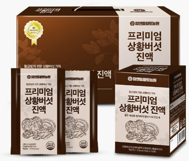 참앤들황토농원 프리미엄 상황버섯진액 30p, 2.1L, 1개