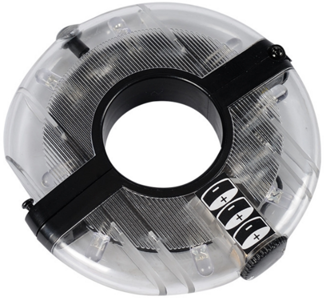 락모터스 자전거 UFO 휠라이트 LED 스포크LED 후미등 경고등 야간라이딩 안전등, 1개, 혼합색상