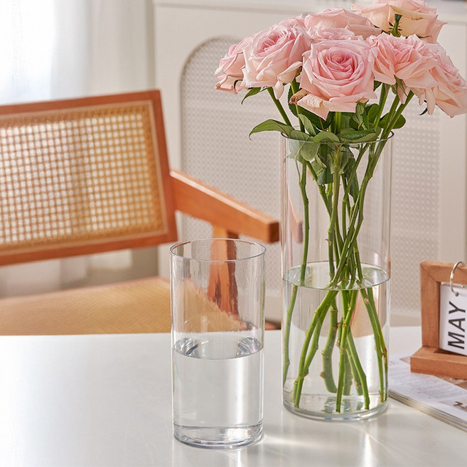 아모란나 깨지지 않는 투명 아크릴 화병 꽃병 장식용 인테리어 소품