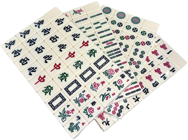 電動麻將桌專用麻將 象牙白色, 1套