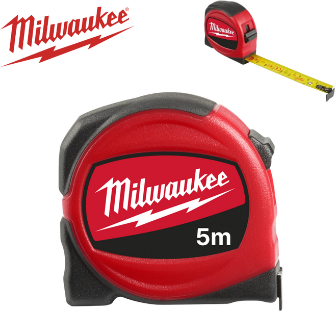 밀워키 48227706 슬림 줄자 5m, 1개