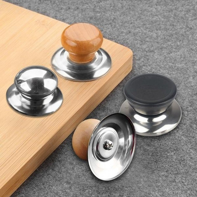 [1+1] 손잡이 교체 수리 뚜껑 파손 꼭지 3종택1 주전자 냄비, 2개, 스텐소재 12932